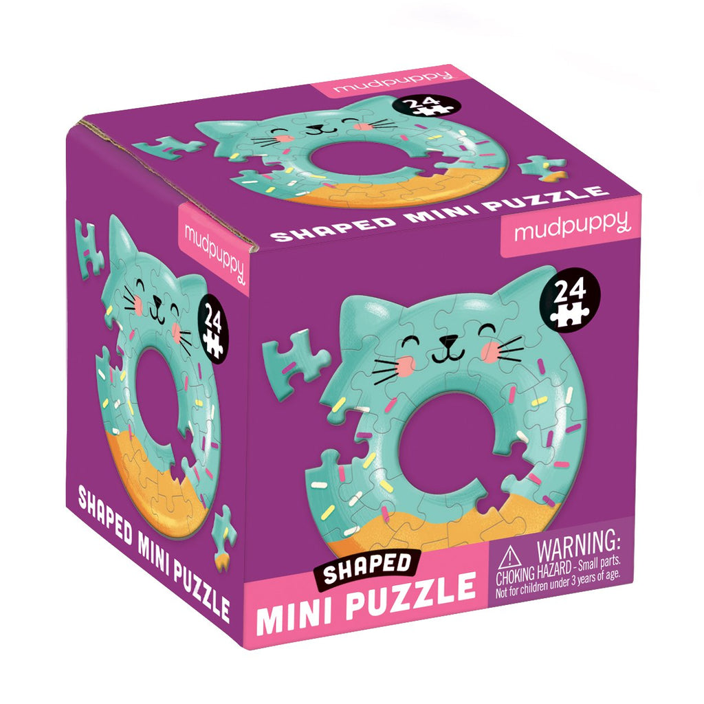 Cat Donut Shaped Mini Puzzle - Mudpuppy