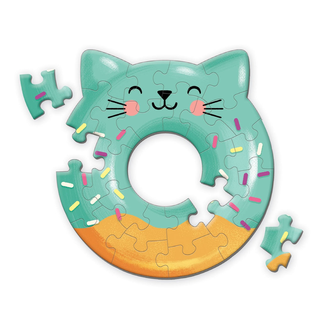 Cat Donut Shaped Mini Puzzle - Mudpuppy