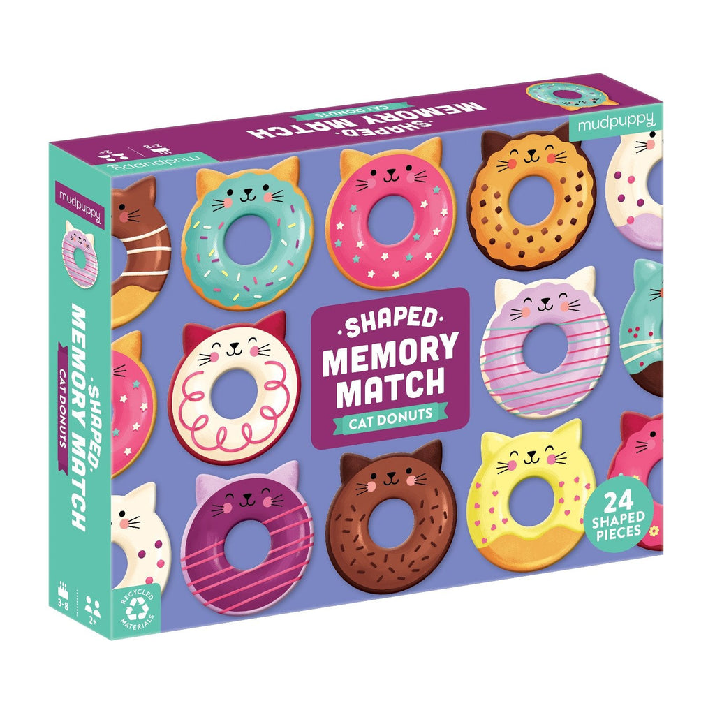 Cat Donuts Shaped Memory Match - Mudpuppy