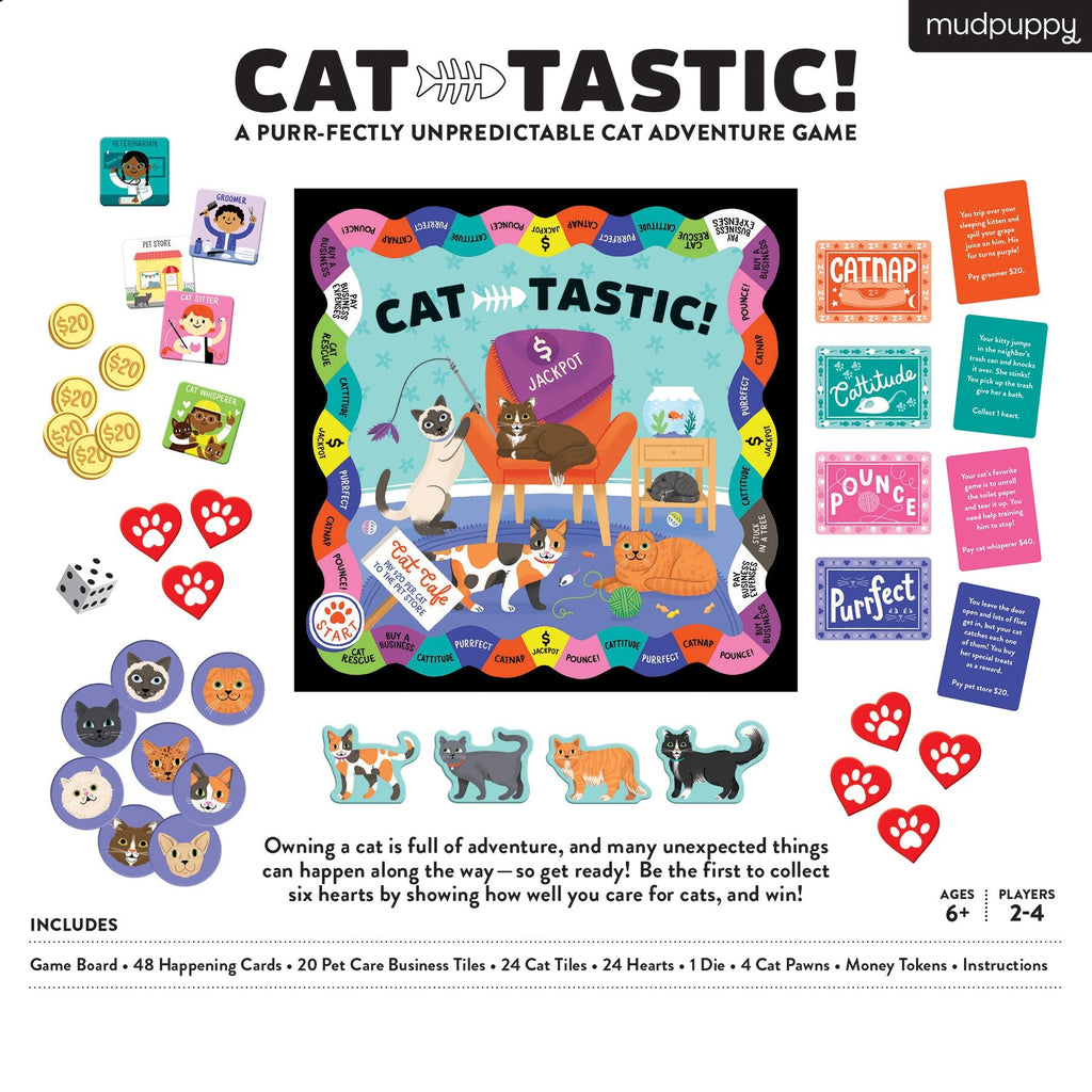Cat-tastic! Board Game - Mudpuppy