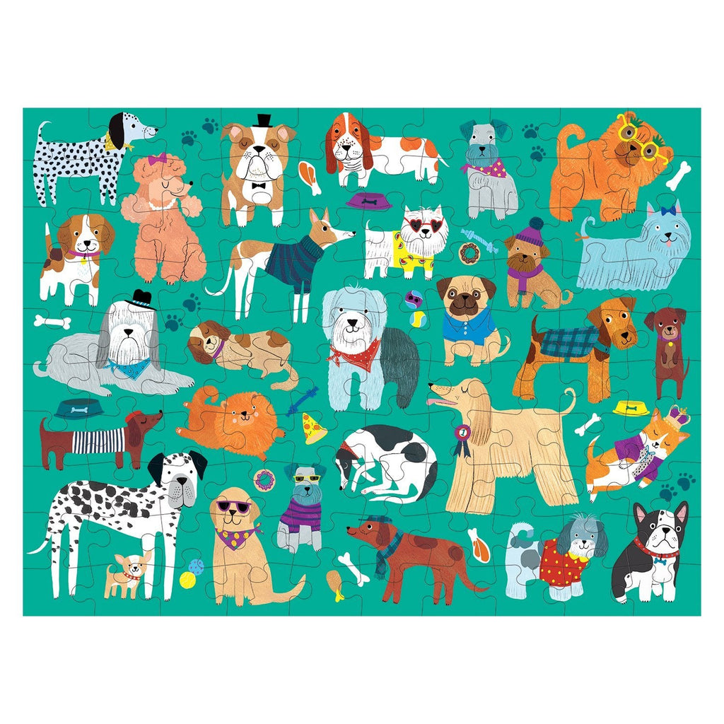 Cats & Dogs 100 Piece Double-Sided Puzzle - Mudpuppy