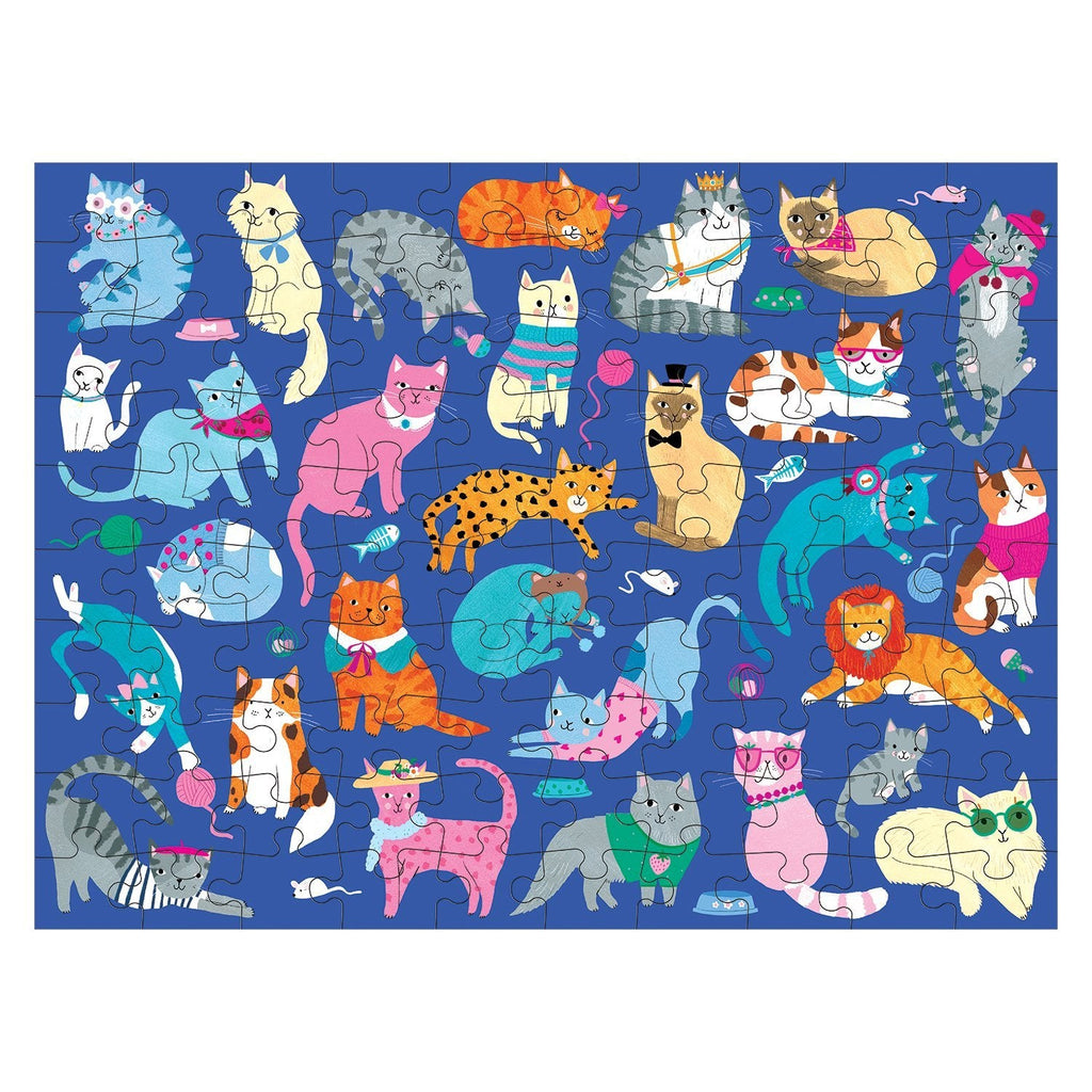 Cats & Dogs 100 Piece Double-Sided Puzzle - Mudpuppy