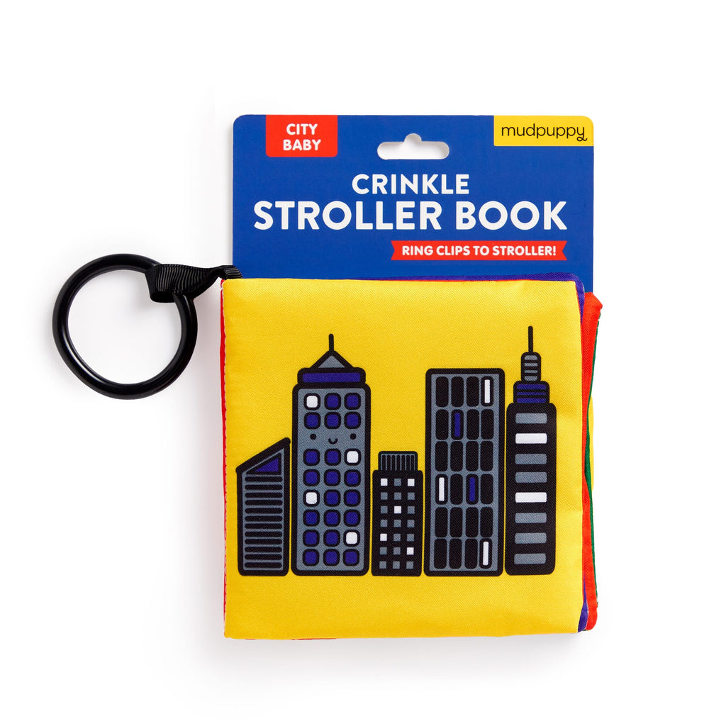 City Baby Crinkle Fabric Stroller Book - Mudpuppy