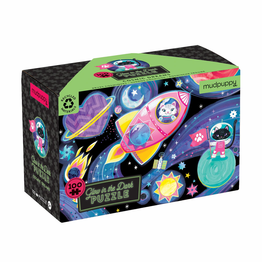 Cosmic Dreams 100 Piece Glow in the Dark Puzzle - Mudpuppy