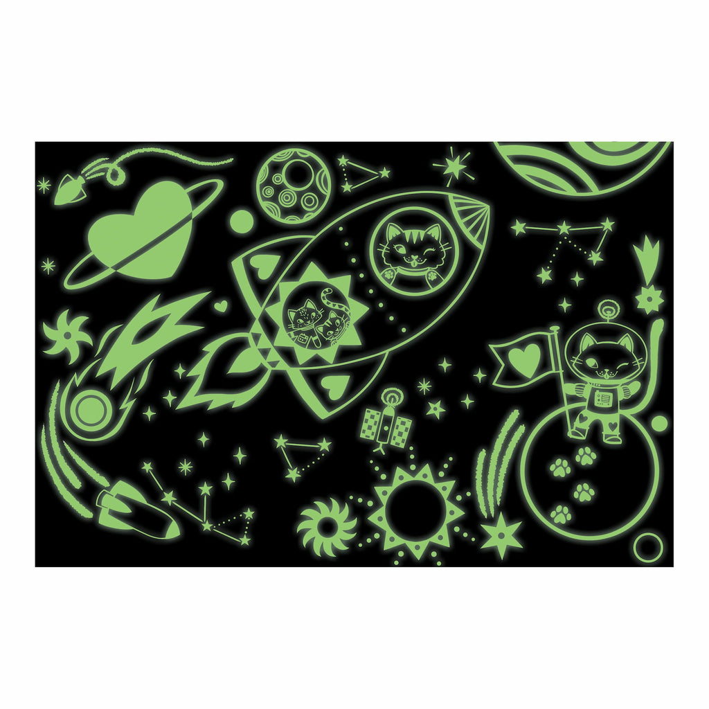 Cosmic Dreams 100 Piece Glow in the Dark Puzzle - Mudpuppy