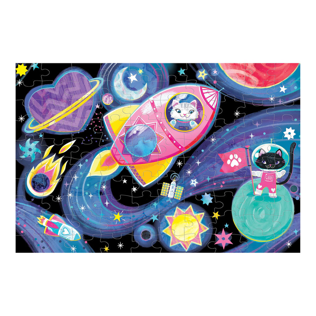 Cosmic Dreams 100 Piece Glow in the Dark Puzzle - Mudpuppy