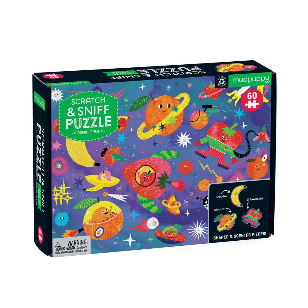 Cosmic Fruits Scratch and Sniff Puzzle - Mudpuppy