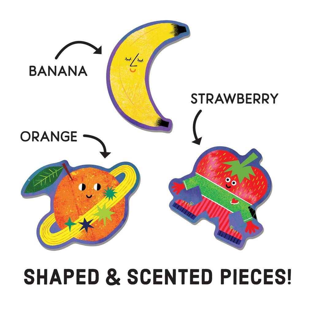 Cosmic Fruits Scratch and Sniff Puzzle - Mudpuppy