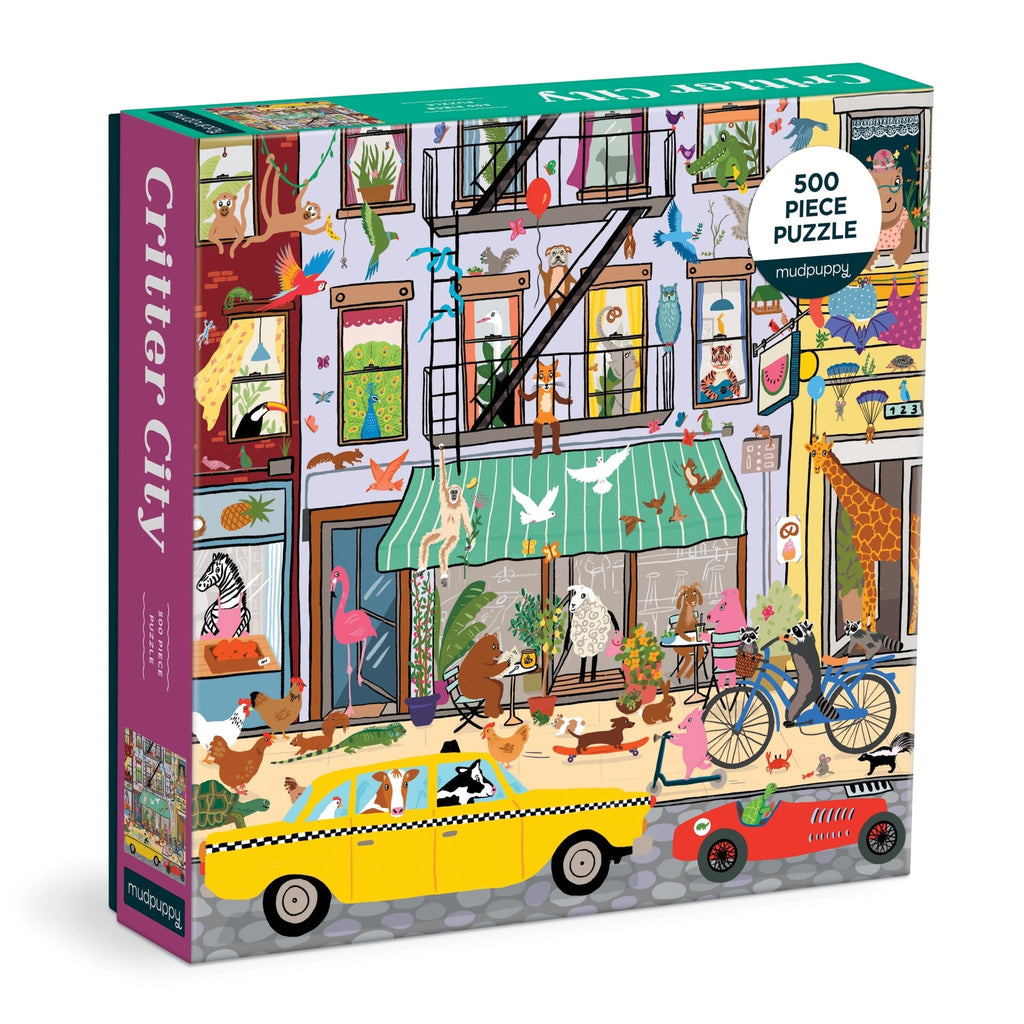 Critter City 500 Piece Family Puzzle - Mudpuppy