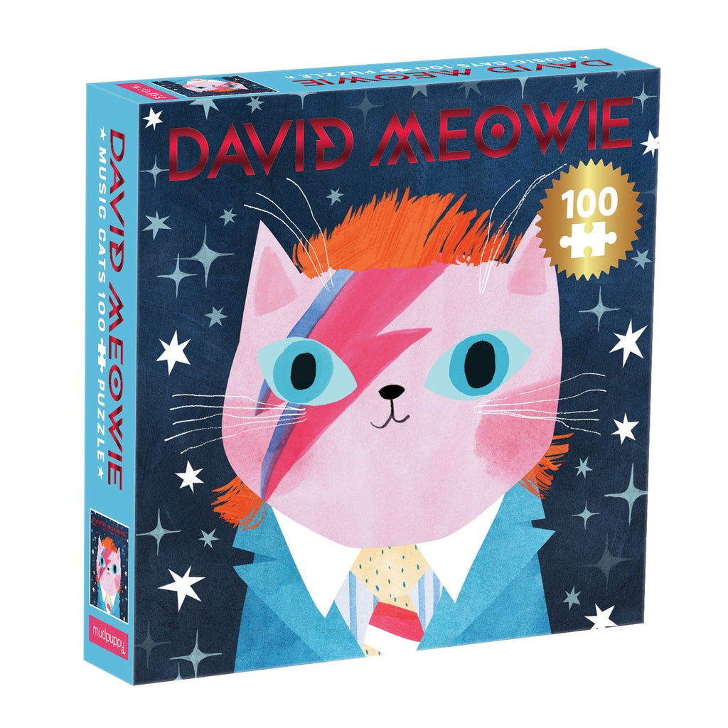 David Meowie Music Cats 100 Piece Puzzle - Mudpuppy