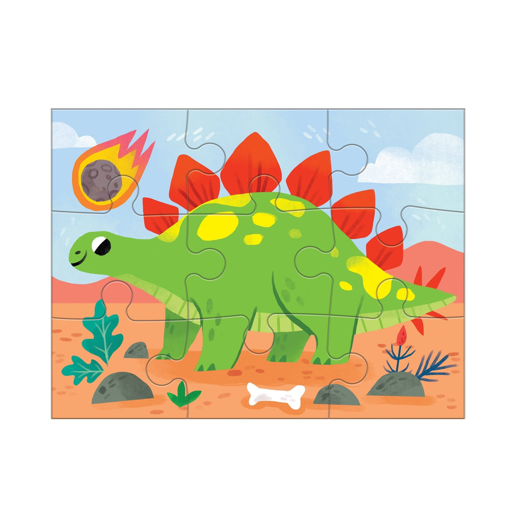 Dino Friends 4-in-a-Box Puzzle Set - Mudpuppy