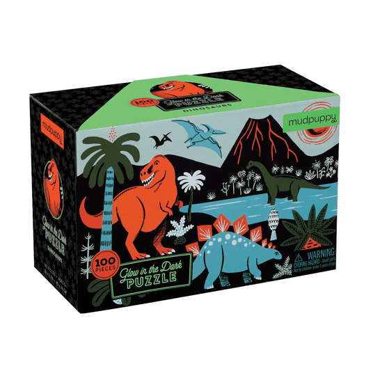 Dinosaur Glow-in-the-dark Puzzle - Mudpuppy