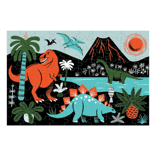 Dinosaur Glow-in-the-dark Puzzle - Mudpuppy
