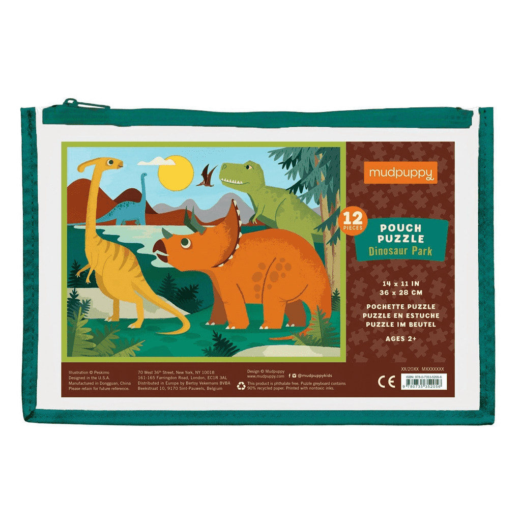 Dinosaur Park Pouch Puzzle - Mudpuppy