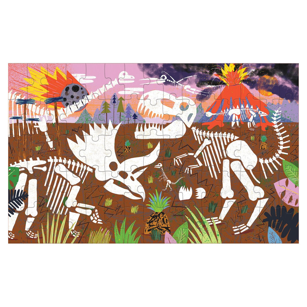 Dinosaur Roar 75 Piece Lenticular Puzzle - Mudpuppy