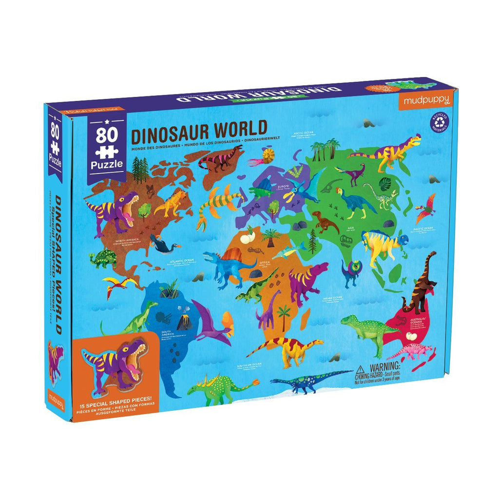 Dinosaur World Geography Puzzle - Mudpuppy