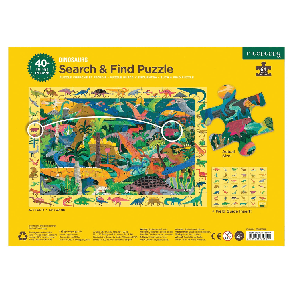 Dinosaurs Search & Find Puzzle - Mudpuppy