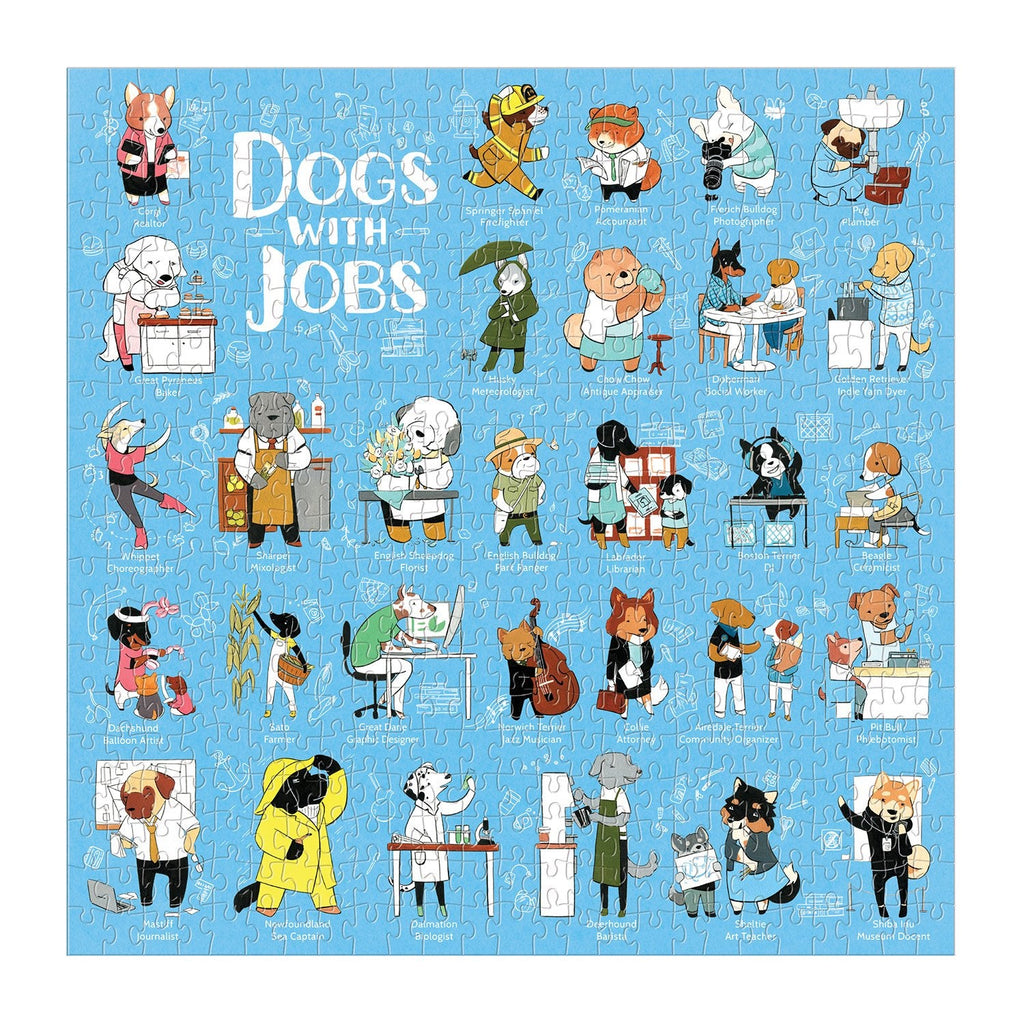 Dogs With Jobs 500 Piece Jigsaw Puzzle 500 Piece Puzzles Galison 