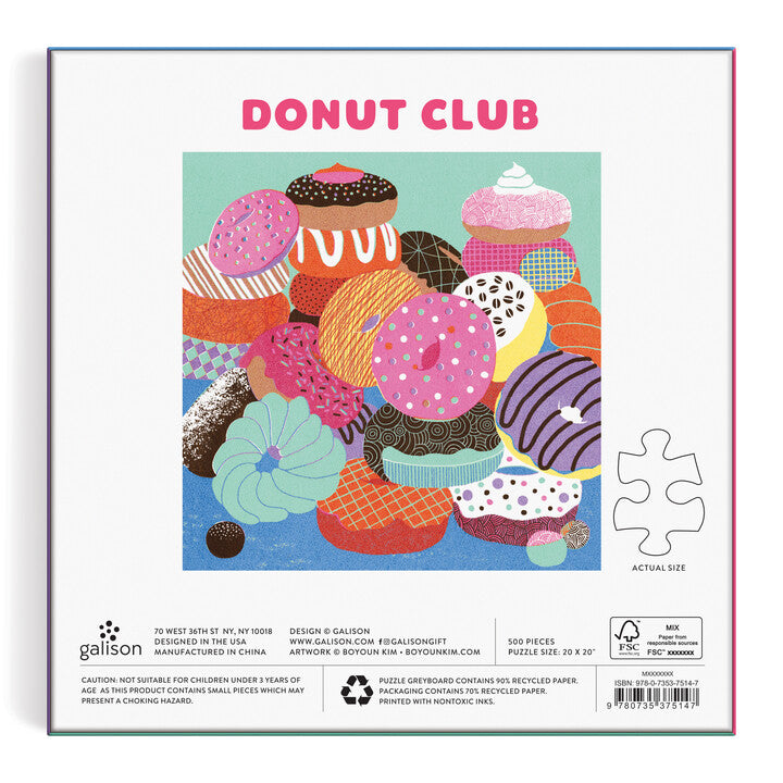 Donut Club 500 Piece Puzzle Puzzles Kim Boyoun 