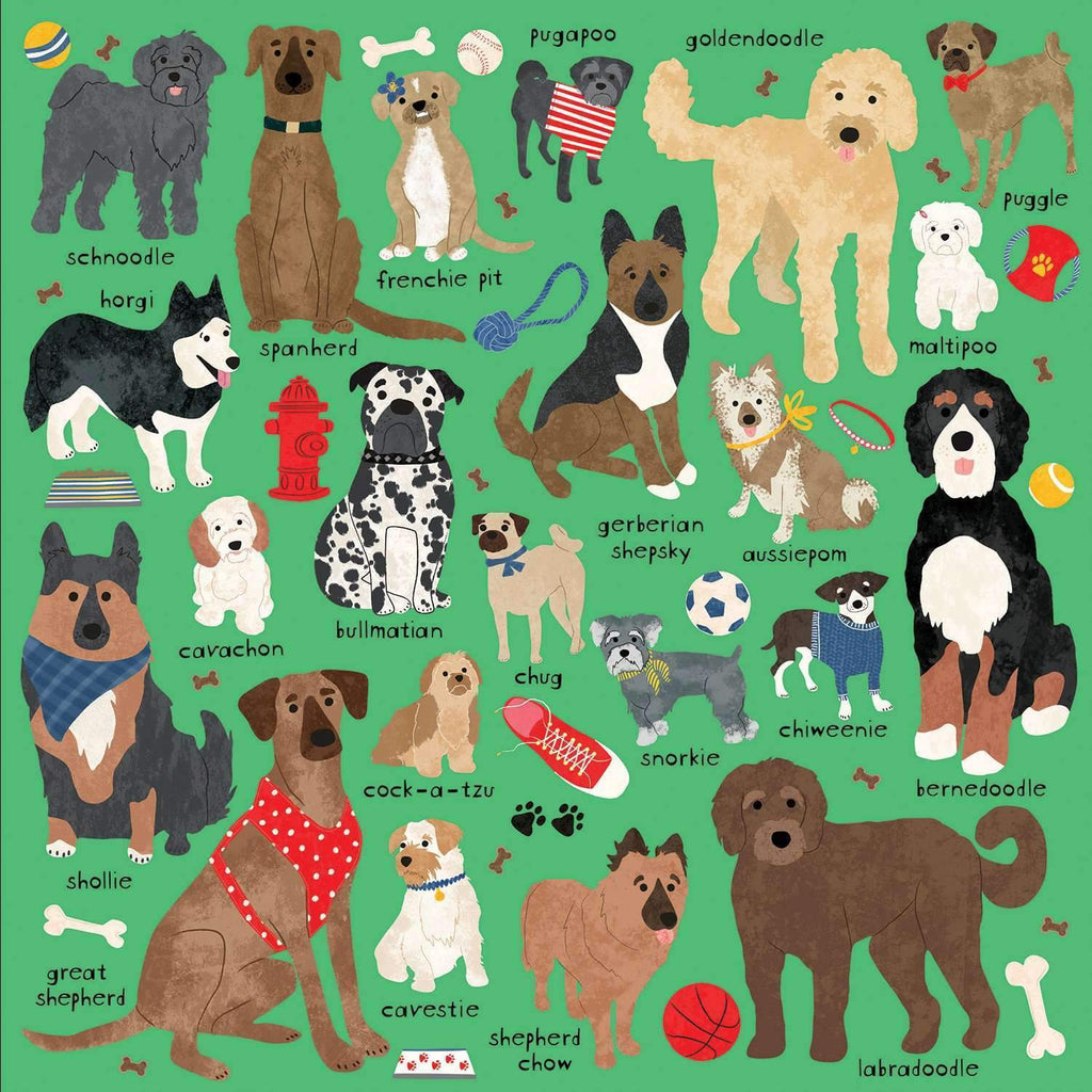 Doodle Dog And Other Mixed Breeds 500 Piece Family Puzzle - Mudpuppy