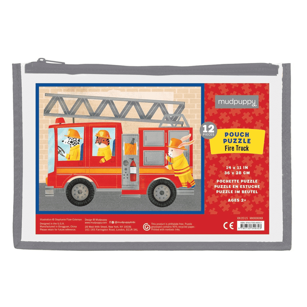 Fire Truck Pouch Puzzle - Mudpuppy