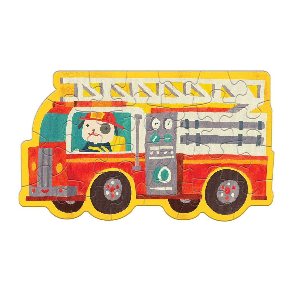 Firetruck Shaped Mini Puzzle - Mudpuppy