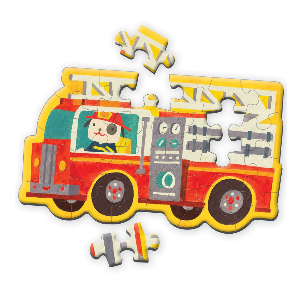 Firetruck Shaped Mini Puzzle - Mudpuppy