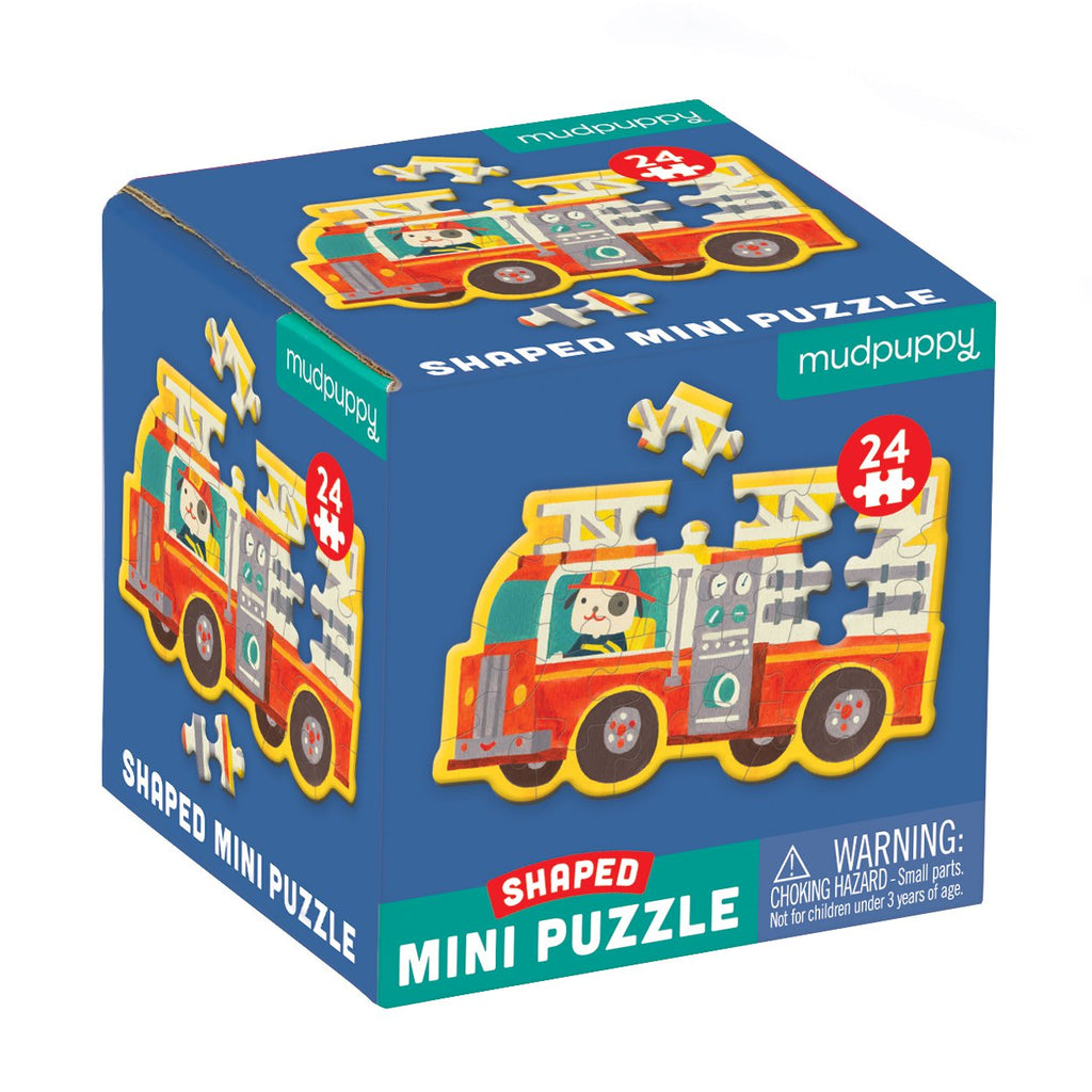 Firetruck Shaped Mini Puzzle - Mudpuppy