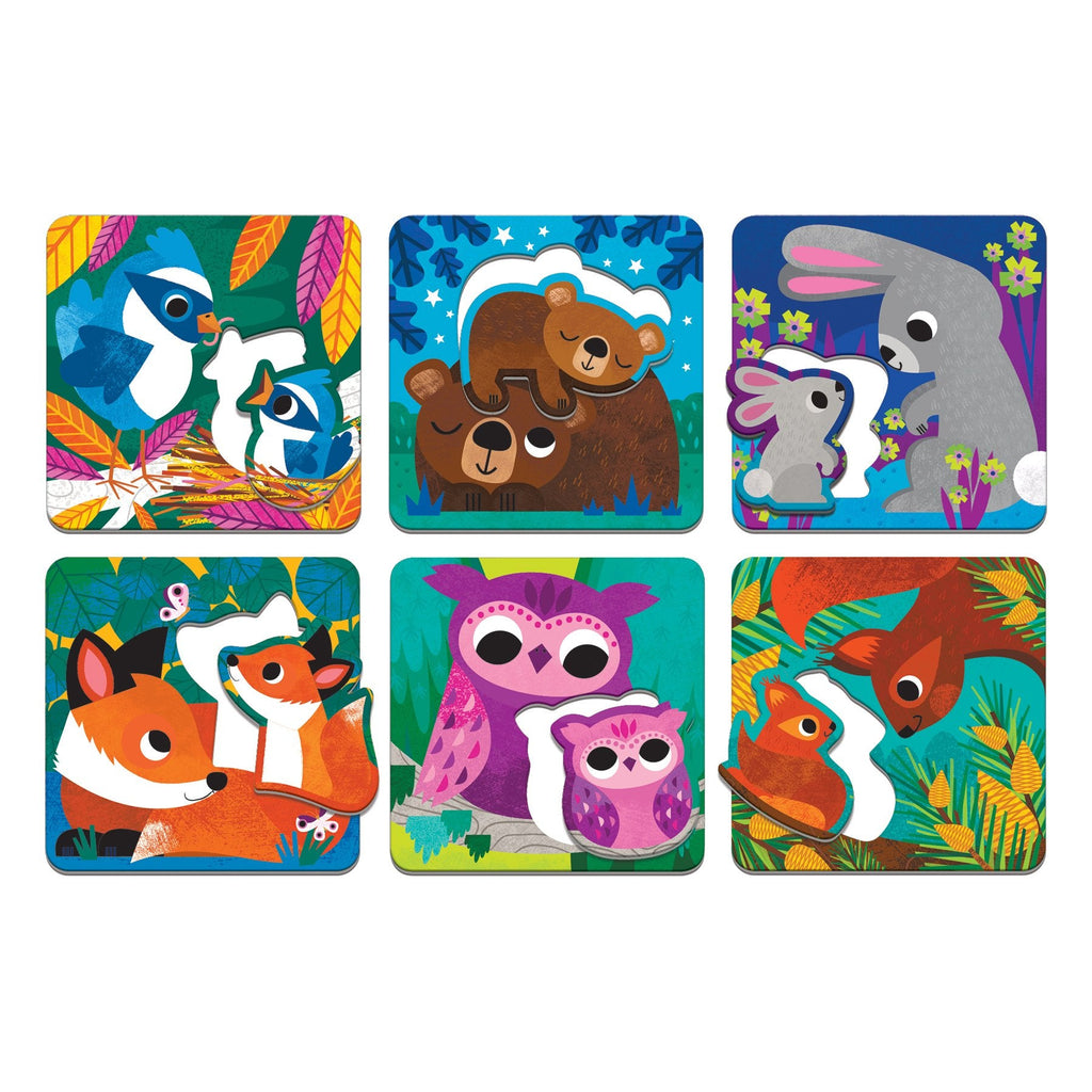 Forest Babies I Love You Match-Up Puzzles - Mudpuppy