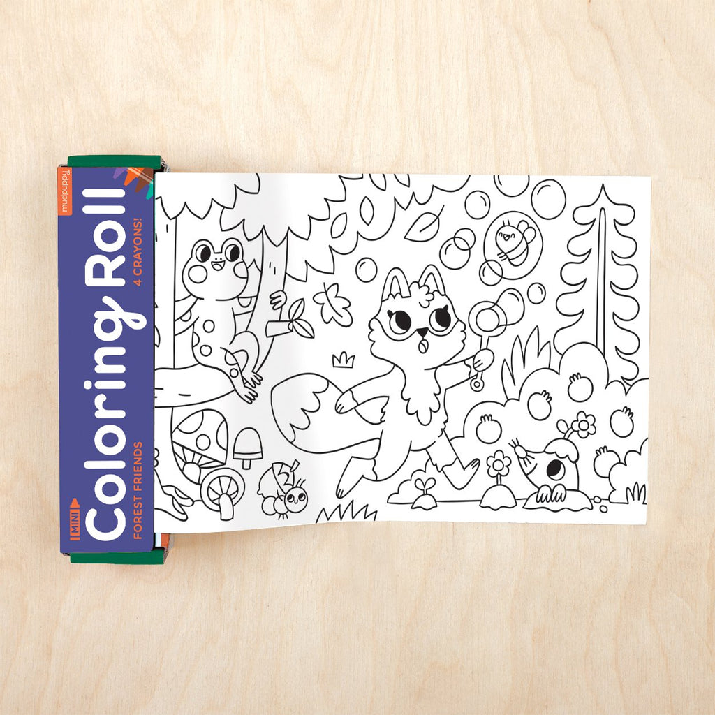 Forest Friends Mini Coloring Roll - Mudpuppy