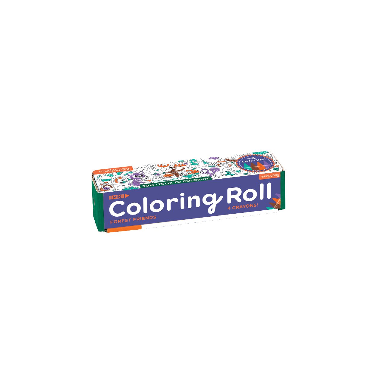 Rainbow Animals Mini Coloring Roll [Book]