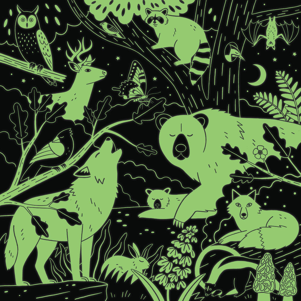 Forest Illuminated 500 Piece Glow in the Dark Puzzle - Mudpuppy