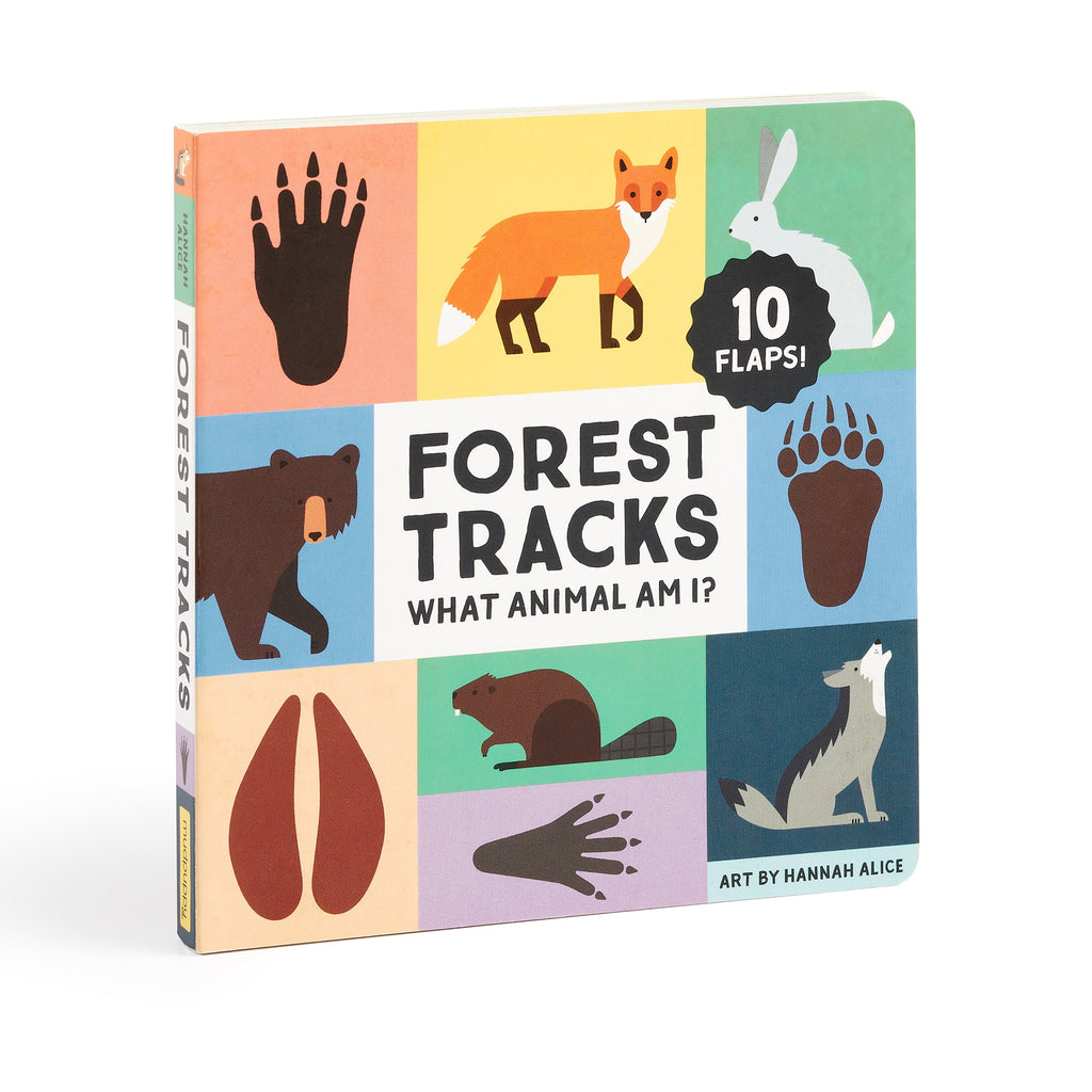 Forest Tracks: What Animal Am I? Lift-the-Flap Board Book - Mudpuppy