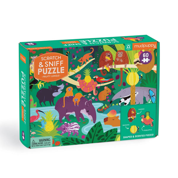 Fruity Jungle 60 Piece Scratch and Sniff Puzzle - Mudpuppy