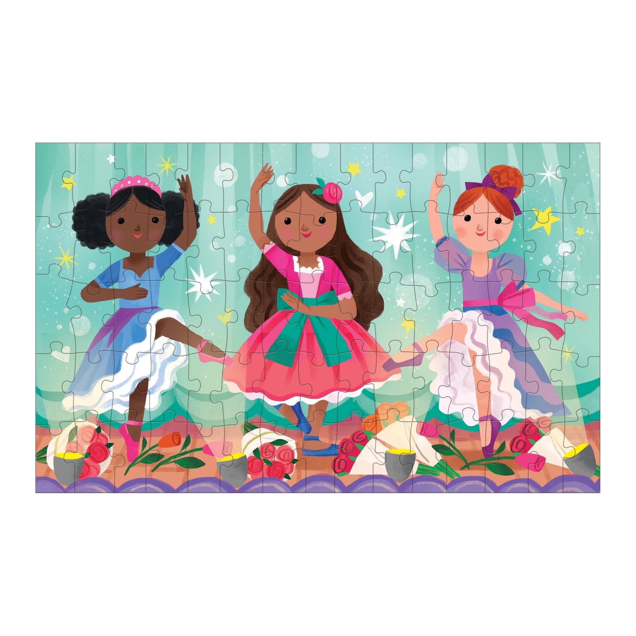 Graceful Ballerinas 75 Piece Lenticular Puzzle - Mudpuppy