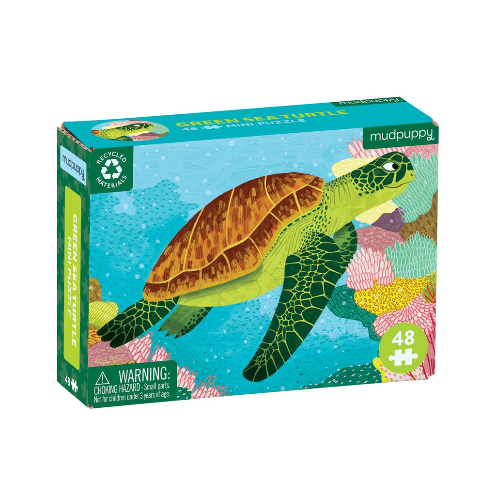 Green Sea Turtle Mini Puzzle - Mudpuppy