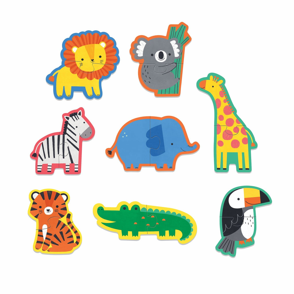 Happy Animals 2 Piece My First Puzzles - Mudpuppy