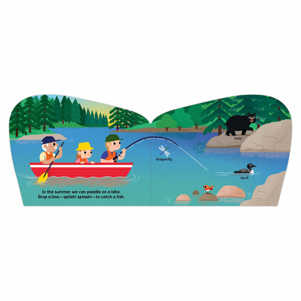 Happy Camper Shaped Board Book - Mudpuppy