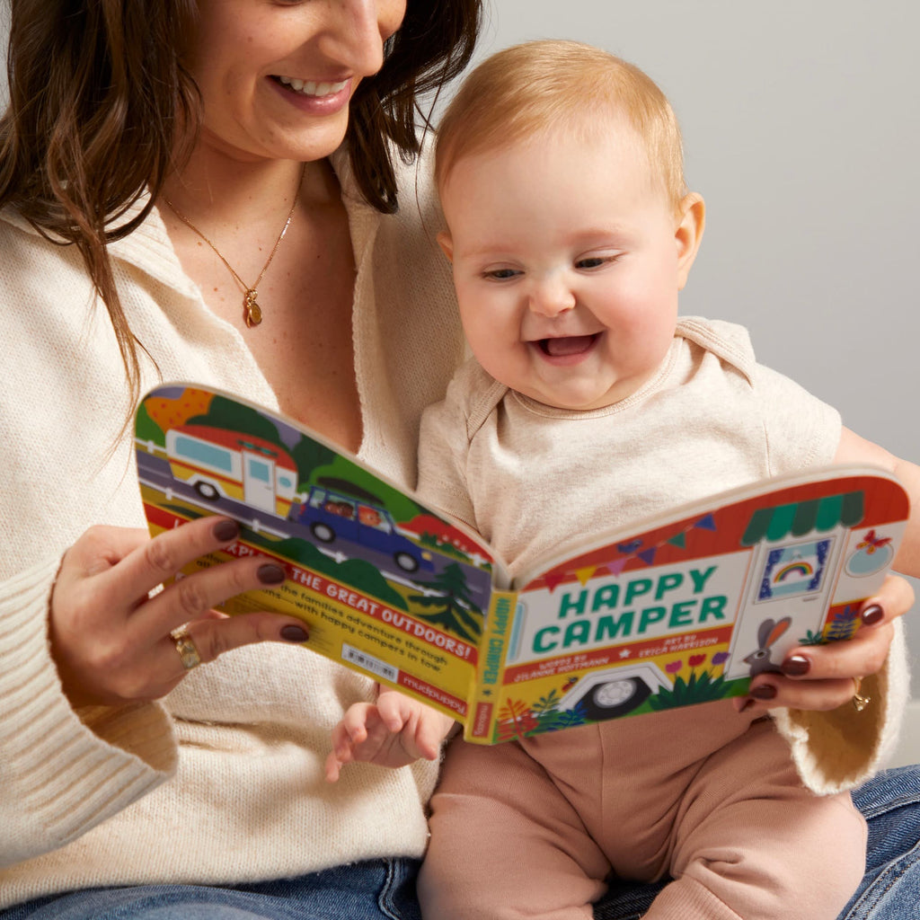 Happy Camper Shaped Board Book - Mudpuppy