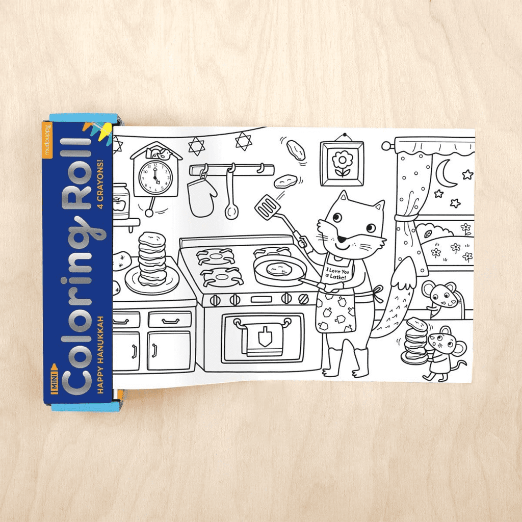 Happy Hanukkah Mini Coloring Roll Coloring Rolls Mudpuppy 