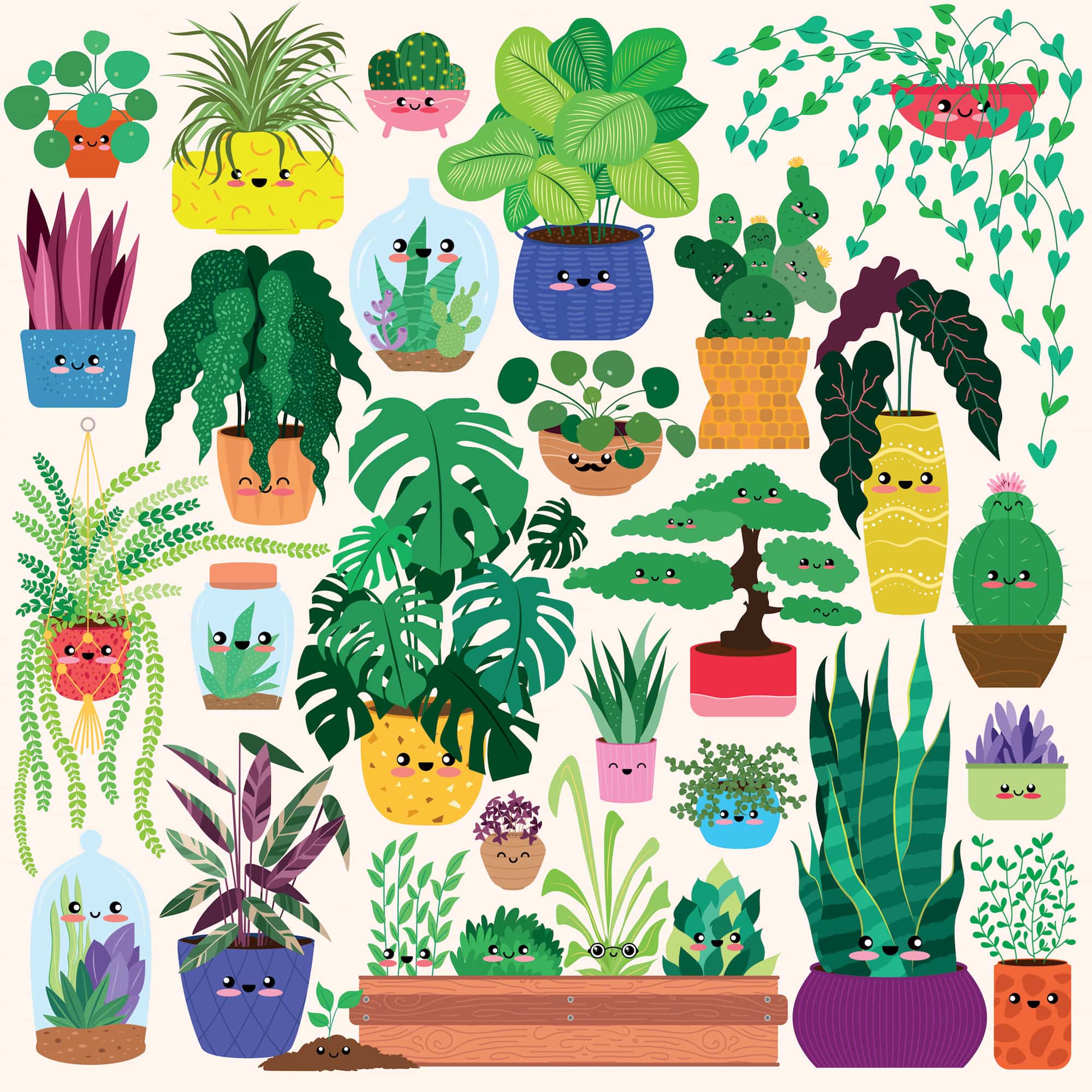 gemiddelde hemel stilte Happy Plants 500 Piece Family Puzzle - Mudpuppy