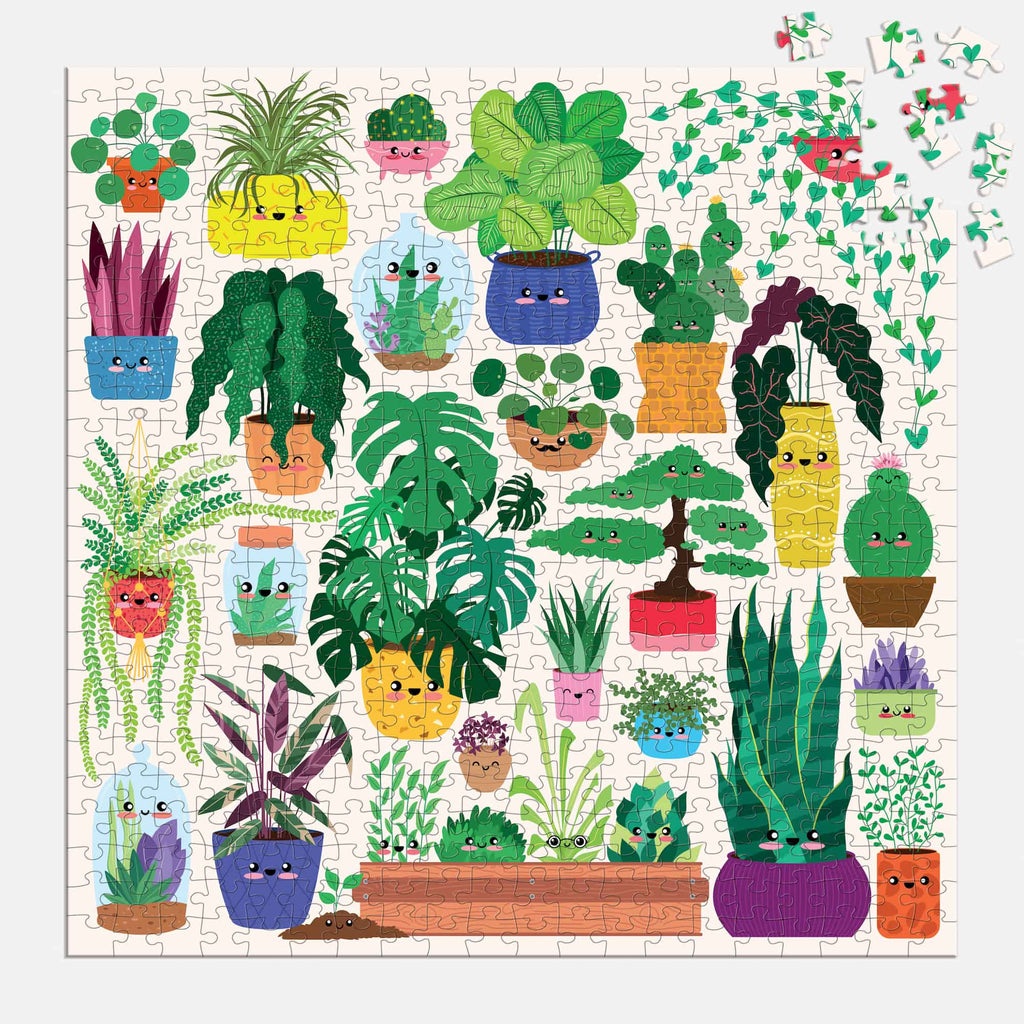 Happy Plants 500 Piece Family Puzzle - Mudpuppy