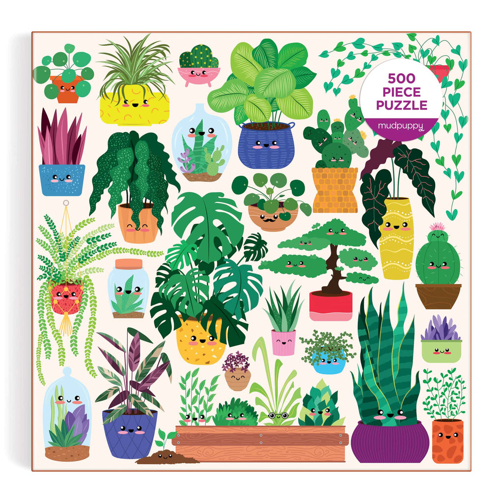 Happy Plants 500 Piece Family Puzzle - Mudpuppy