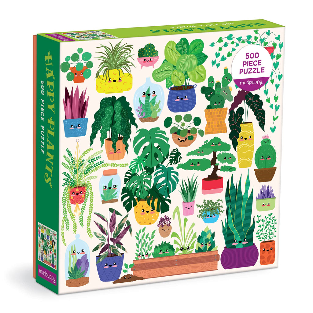 Happy Plants 500 Piece Family Puzzle - Mudpuppy