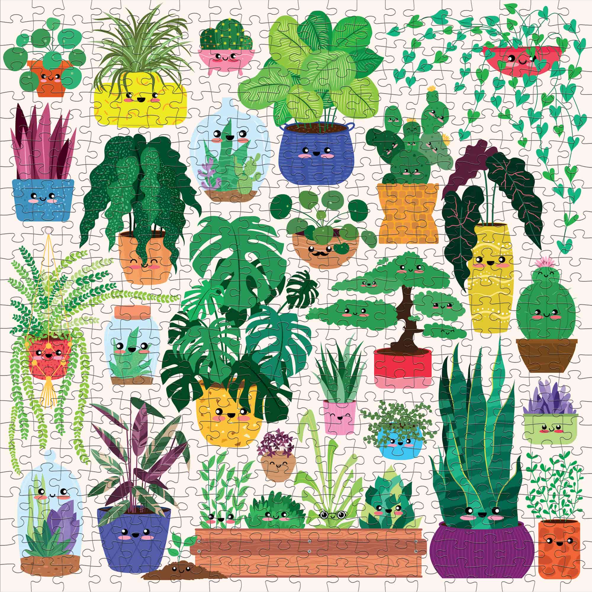 Gibsons 500-Piece Jigsaw Puzzle - Playful Pups Dog Breed Illustration, Eco-Friendly Recycled Board - View #4