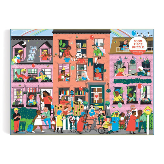 Hey Neighbors! 1000 Piece Family Puzzle - Mudpuppy