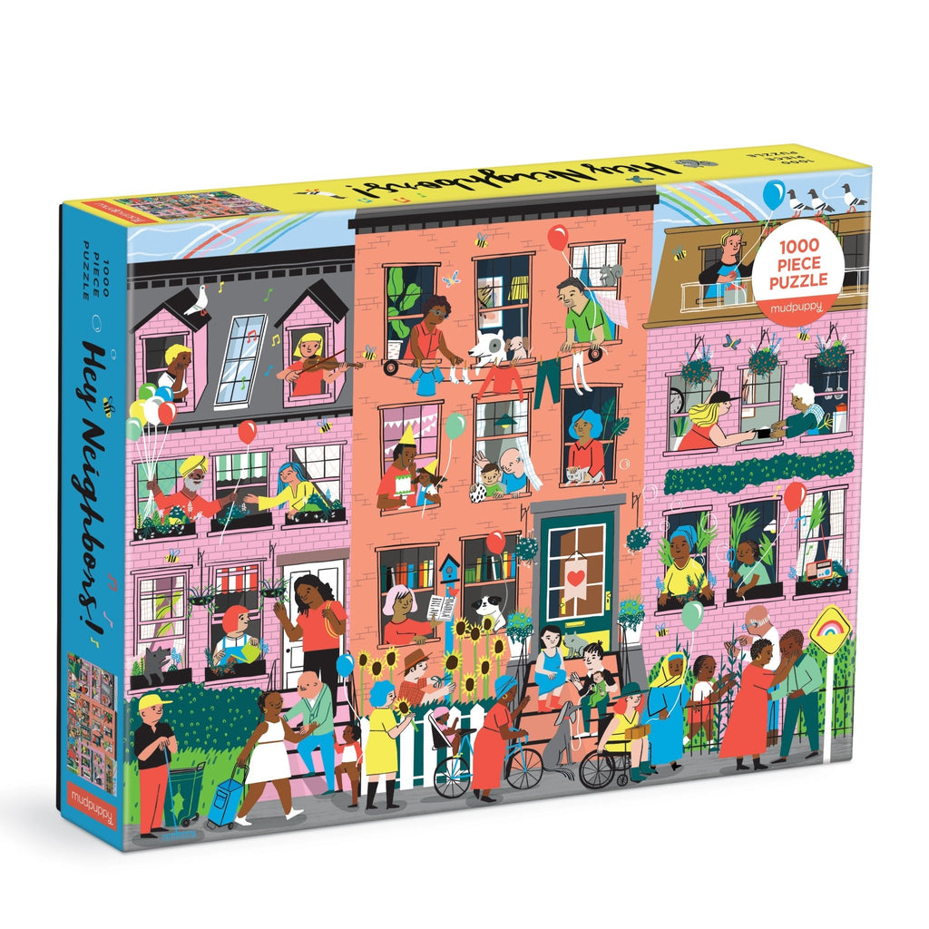 Hey Neighbors! 1000 Piece Family Puzzle - Mudpuppy