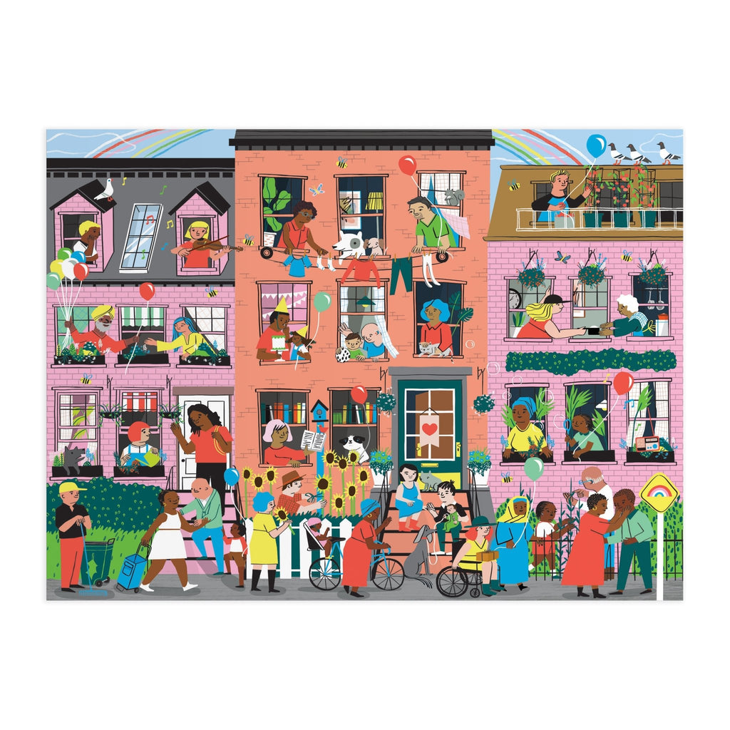 Hey Neighbors! 1000 Piece Family Puzzle - Mudpuppy