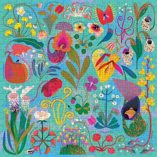 Hungry Plants 500 Piece Family Puzzle - Mudpuppy