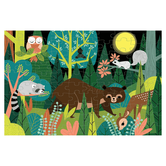 In The Forest Glow In The Dark Puzzle - Mudpuppy